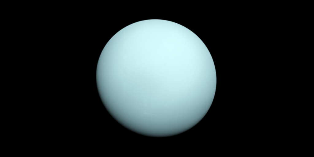 Uranus captured by voyager 2