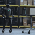 AgiBot Q1 mini humanoid robot demonstrating movement and force control