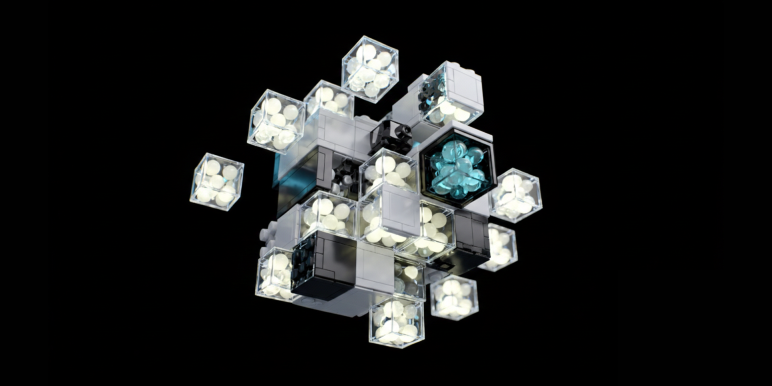 Programmable lego like material for robots representational image
