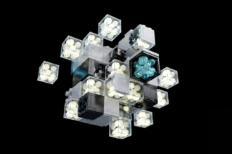 Programmable lego like material for robots representational image