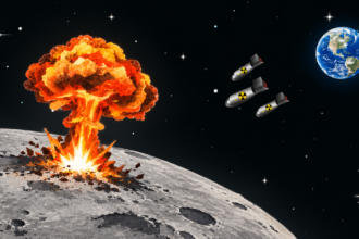 Nuclear bomb on the Moon